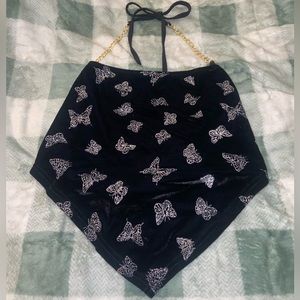 Gold Chain Halter Top